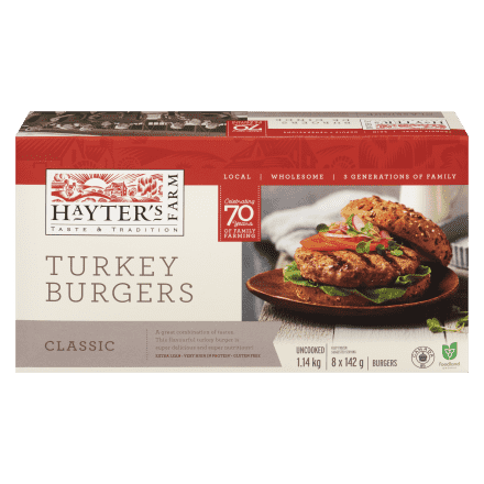 Hayter's 5oz Classic Turkey Burgers (8 Pack)